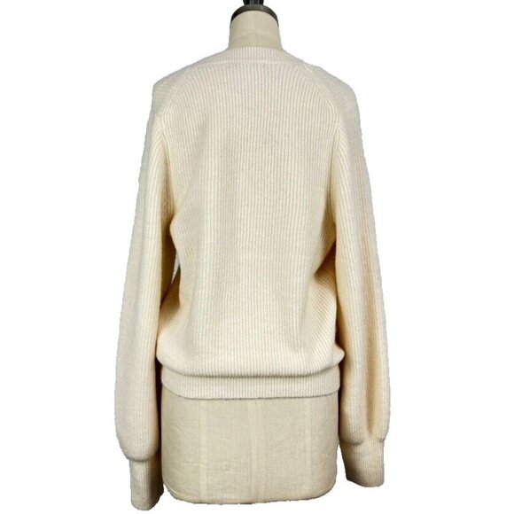 Madewell Melwood Square-Neck Sweater Wool Blend Coziest Yarn Size M Style NG731 - Picture 6 of 9